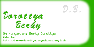 dorottya berky business card